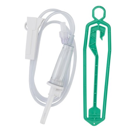 B. Braun Secondary IV Administration Set Braun Gravity Without Ports 15 Drops / mL Drip Rate Without Filter 40 Inch Tubing - Case of 50 - V1921-CS