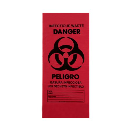 Medegen Medical Products LLC Biohazard Waste Bag Medegen Medical Products 30 to 32 gal. Red Bag HDPE 30-1/2 X 43 Inch - Case of 250 - RS304314RH-CS
