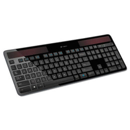 Logitech® K750 Wireless Solar Keyboard, Black - Each - LOG-920002912-EA