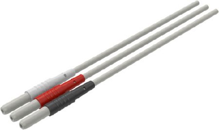 3M ECG Cable Leadwire 3M™ Red Dot™ DIN, 3 Lead, 24 Inch Snap, Black / White / Red - ST/1 - D24102-ST