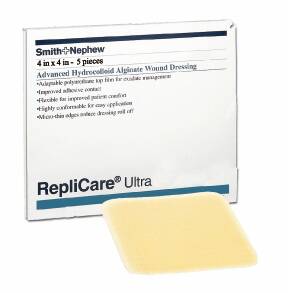 Smith & Nephew Thin Hydrocolloid Dressing Replicare Ultra 4 X 4 Inch Square - Case of 40 - 59484600-CS