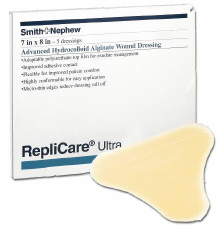 Smith & Nephew Thin Hydrocolloid Dressing Replicare Ultra 7 X 8 Inch Sacral - Case of 30 - 59484900-CS