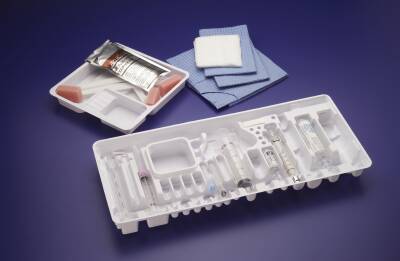 Smiths Medical Epidural Tray Single Shot Tuohy, Fixed Wing 20 Gauge 3-1/2 Inch - Case of 10 - 4971-20-CS