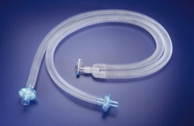 Smiths Medical ASD, Inc. Portex® Anesthesia Breathing Circuit Corrugated Tube 60 Inch Tube Dual Limb Adult 3 Liter Bag Single Patient Use - Case of 15 - 371804-NL-CS