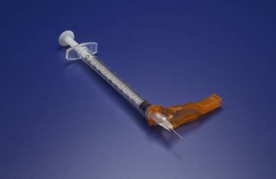 Smiths Medical Safety Hypodermic Syringe with Needle Needle-Pro® 1 mL 1/2 Inch 27 Gauge Hinged Safety Needle Regular Wall - Case of 400 - 4319-CS