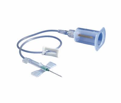 Smiths Medical Saf-T Wing® Blood Collection Set with Holder 25 Gauge 3/4 Inch Needle Length Safety Needle 12 Inch Tubing Sterile - Case of 200 - 982512-CS