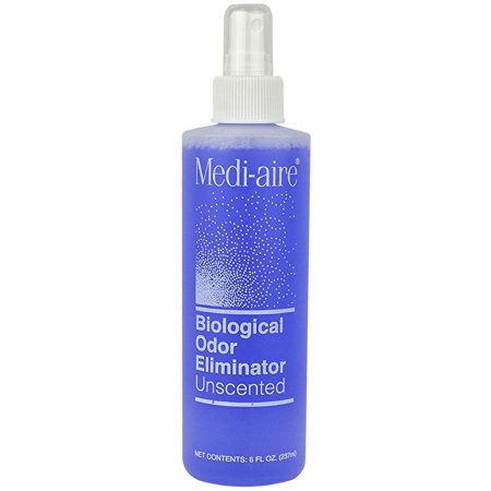 Bard Deodorizer Medi-aire® Biological Odor Eliminator Liquid 8 oz. Bottle Unscented - Case of 12 - 7018U-CS