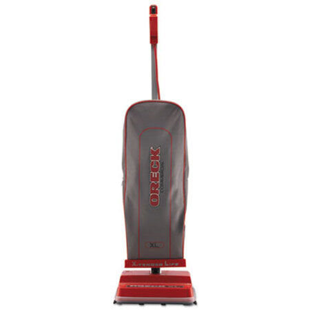 Oreck Commercial U2000R-1 Upright Vacuum, 12" Cleaning Path, Red/Gray - Each - ORK-U2000R1-EA