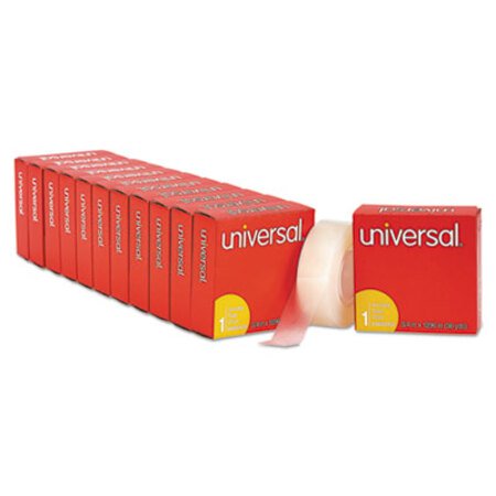 Universal® Invisible Tape, 1" Core, 0.75" x 36 yds, Clear, 12/Pack - Pack of 1 - UNV-83436VP-PK