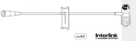 Baxter IV Extension Set Needle-Free Port Micro Bore 6 Inch Tubing Without Filter Sterile - Case of 200 - 2N3328-CS