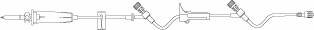 B. Braun Primary IV Administration Set BBraun™ Gravity 2 Ports 60 Drops / mL Drip Rate Without Filter 106 Inch Tubing - Case of 50 - 352062-CS