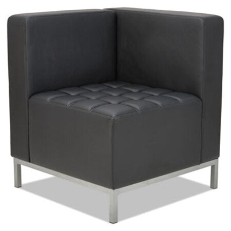 Alera® Alera QUB Series Corner Sectional, 26.38w x 26.38d x 30.5h, Black - Each - ALE-QB8016-EA