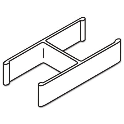 HON® Verse Quick Connect 180 Degree Connecting Hardware, Gray, 2/Pack - Pair of 2 - BSX-QC180GY-PR