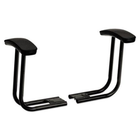 HON® Optional Fixed T-Arms for HON ComforTask Series Swivel Task Chairs, Black, 2/Set - Pair - HON-5991T-PR