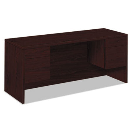 HON® 10500 Series Kneespace Credenza With 3/4-Height Pedestals, 60w x 24d x 29.5h, Mahogany - Each - HON-10565NN-EA