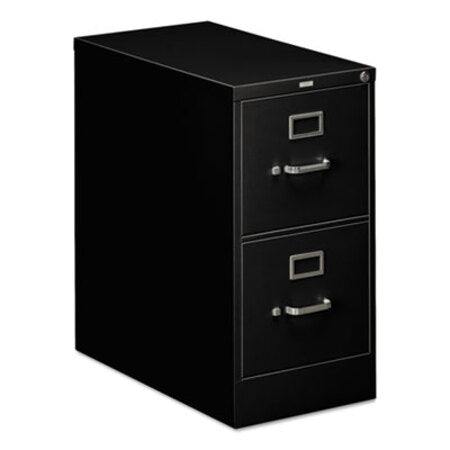 HON® 310 Series Vertical File, 2 Letter-Size File Drawers, Black, 15" x 26.5" x 29" - Each - HON-312PP-EA