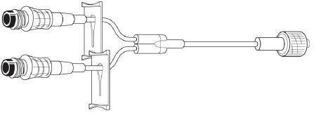 Baxter IV Extension Set Needle-Free Port Standard Bore 5 Inch Tubing Without Filter - Case of 200 - 2N3371-CS