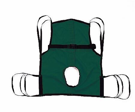 Joerns Healthcare Seat Commode Sling Hoyer® 4 Point Without Head Support Chainless Large 350 lbs. Weight Capacity - Each - 70056-EA