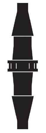 W.A. Baum Tubing Connector - Each - 2924-EA