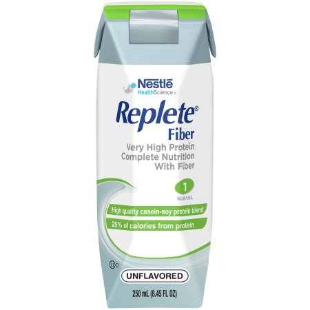 Nestle Healthcare Nutrition Tube Feeding Formula Replete® Fiber Unflavored Liquid 250 mL Carton - Each - 00798716162456-EA