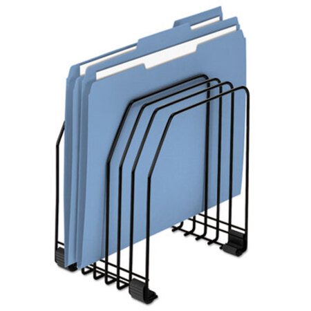 Fellowes® Wire Organizer, 7 Sections, Letter to Legal Size Files, 7.38" x 5.88" x 8.25", Black - Each - FEL-68112-EA