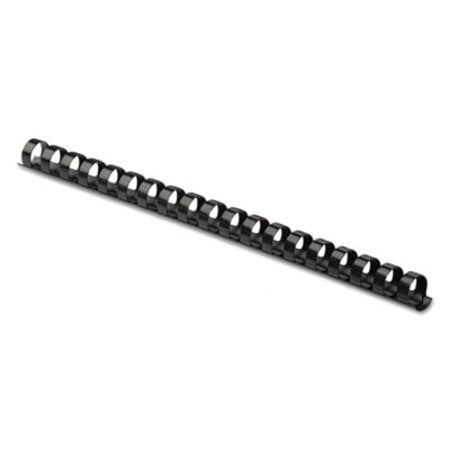 Fellowes® Plastic Comb Bindings, 5/8" Diameter, 120 Sheet Capacity, Black, 25/Pack - Pack of 1 - FEL-52324-PK