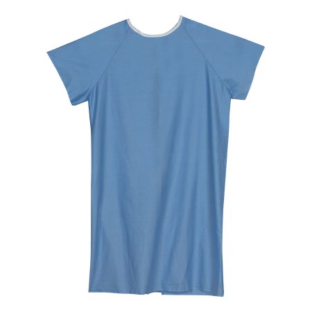 Mabis Healthcare Patient Exam Gown X-Large Blue Reusable - Each - 532-8078-0124-EA