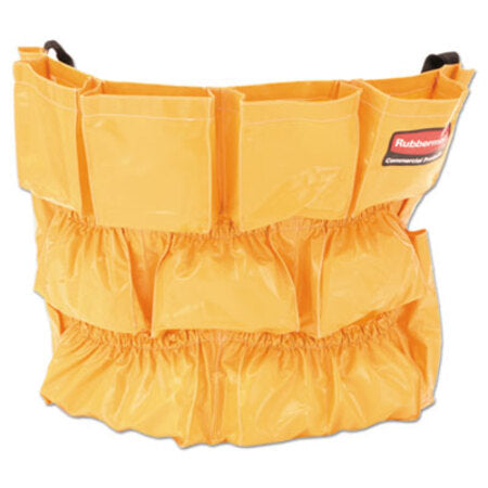Rubbermaid® Commercial Brute Caddy Bag, 12 Compartments, Yellow - Each - RCP-264200YW-EA