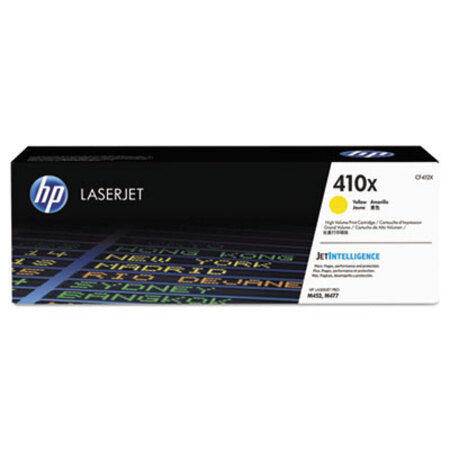 HP HP 410X, (CF412X) High-Yield Yellow Original LaserJet Toner Cartridge - Pack of 1 - HEW-CF412X-PK