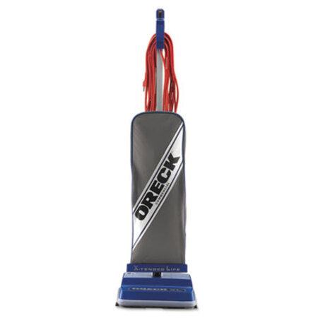 Oreck Commercial XL Upright Vacuum, 12" Cleaning Path, Gray/Blue - Each - ORK-XL2100RHS-EA