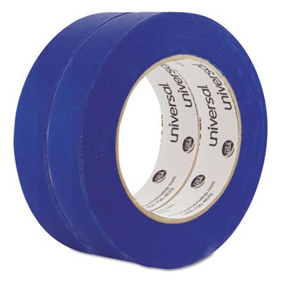 Universal® Premium Blue Masking Tape with UV Resistance, 3" Core, 24 mm x 54.8 m, Blue, 2/Pack - Pack of 2 - UNV-PT14025-PK
