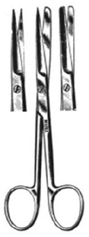 Integra Lifesciences Operating Scissors Miltex® Deaver 5-1/2 Inch Length OR Grade German Stainless Steel NonSterile Finger Ring Handle Straight Blade Sharp Tip / Blunt Tip - Each - 5-102-EA