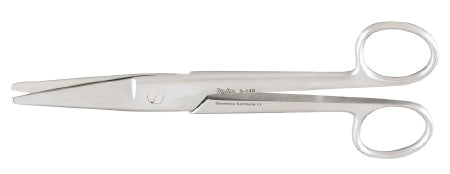 Integra Lifesciences Dissecting Scissors Miltex® Mayo-Noble 6-1/2 Inch Length OR Grade German Stainless Steel NonSterile Finger Ring Handle Straight Beveled Blades Blunt Tip / Blunt Tip - Each - 5-148-EA