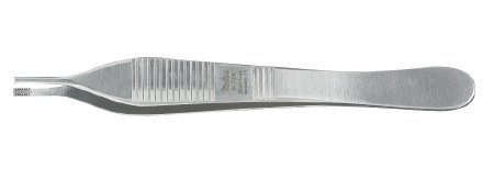Integra Lifesciences Tissue Forceps Miltex® Adson-Brown 4-3/4 Inch Length OR Grade German Stainless Steel NonSterile NonLocking Thumb Handle Straight 7 X 7 Teeth - Each - 6-124-EA