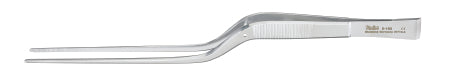 Integra Lifesciences Dressing Forceps Miltex® Cushing 7-1/4 Inch Length OR Grade German Stainless Steel NonSterile NonLocking Bayonet Handle Straight Serrated Jaws with Scraper End - Each - 6-190-EA