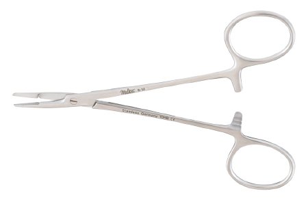 Integra Lifesciences Needle Holder 4-3/4 Inch Length Serrated Jaws Finger Ring Handle - Each - 8-14-EA