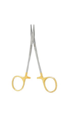 Integra Lifesciences Needle Holder 5 Inch Length Serrated Jaws Finger Ring Handle - Each - 8-8A-TC-EA