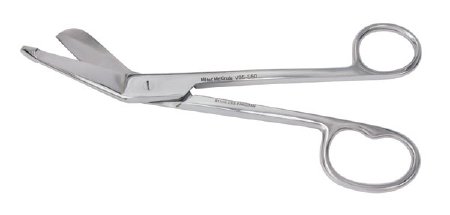 Integra Lifesciences Bandage Scissors Vantage® Lister 8 Inch Length Office Grade Stainless Steel Finger Ring Handle Angled Blade Blunt Tip / Blunt Tip - Each - V95-550-EA