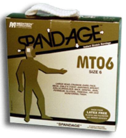Medi-Tech International Elastic Net Retainer Dressing Spandage™ Tubular Elastic 25 Yard Size 6 White Average Large Leg / Amputations / Intravenous Arm Board NonSterile - Box of 1 - S06-BX