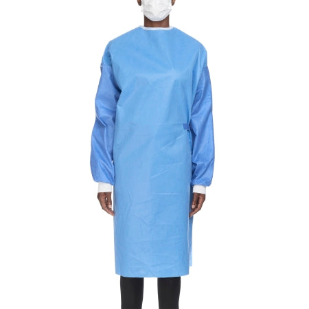 Cardinal Non-Reinforced Surgical Gown with Towel Astound® Large Blue Sterile AAMI Level 3 Disposable - Each - 9515-EA