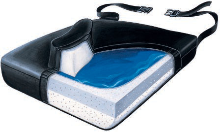 Skil-Care Wedge Seat Cushion 18 W X 16 D X 5 H Inch Foam / Gel - Each - 751320-EA