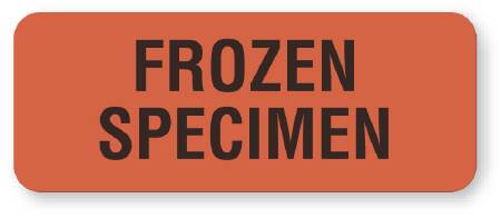 United Ad Label Pre-Printed Label UAL™ Laboratory Use Red Paper Frozen Specimen Black Quality Control Label 7/8 X 2-1/4 Inch - Roll of 1 - ULPS138-RL
