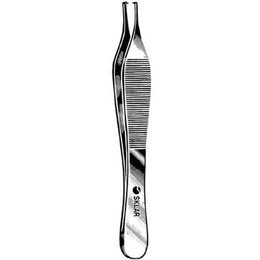 Sklar Tissue Forceps Sklar® Adson 4-3/4 Inch Length OR Grade Stainless Steel NonSterile NonLocking Thumb Handle Straight Smooth Tips with 1 X 2 Teeth - Each - 50-3047-EA