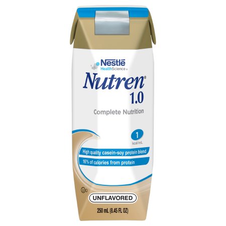 Nestle Healthcare Nutrition Tube Feeding Formula Nutren® 1.0 Unflavored Liquid 8.45 oz. Carton - Case of 24 - 00798716162104-CS