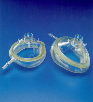 Vyaire Medical Anesthesia Mask Vital Signs® Elongated Style Premature Size 0 Without Hook Ring - Case of 20 - 6800EU-CS