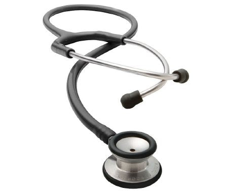American Diagnostic Corp Classic Stethoscope Adscope® Black 1-Tube 22 Inch Tube Double Sided Chestpiece - Each - 604BK-EA