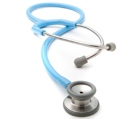 American Diagnostic Corp Classic Stethoscope Adscope® Blue 1-Tube 22 Inch Tube Double Sided Chestpiece - Each - 604LB-EA