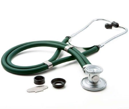 American Diagnostic Corp Sprague Stethoscope Adscope® Green 2-Tube 22 Inch Tube Double Sided Chestpiece - Each - 641GR-EA