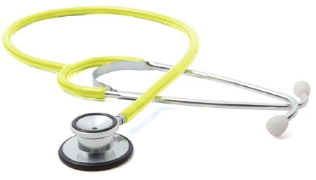 American Diagnostic Corp Classic Stethoscope Proscope™ 670 Yellow 1-Tube 21 Inch Tube Double-Sided Chestpiece - Each - 670NY-EA