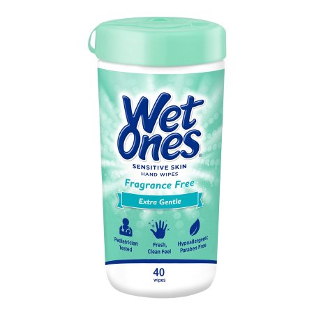 Personal Care Group Personal Wipe Wet Ones® Sensitive Skin Canister Water / Witch Hazel / Chamomile Unscented 40 Count - Each - 07682804670-EA